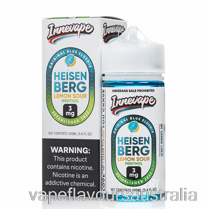 Vape Flavours Australia Heisenberg Lemon Sour Menthol - Innevape - 100mL 6mg